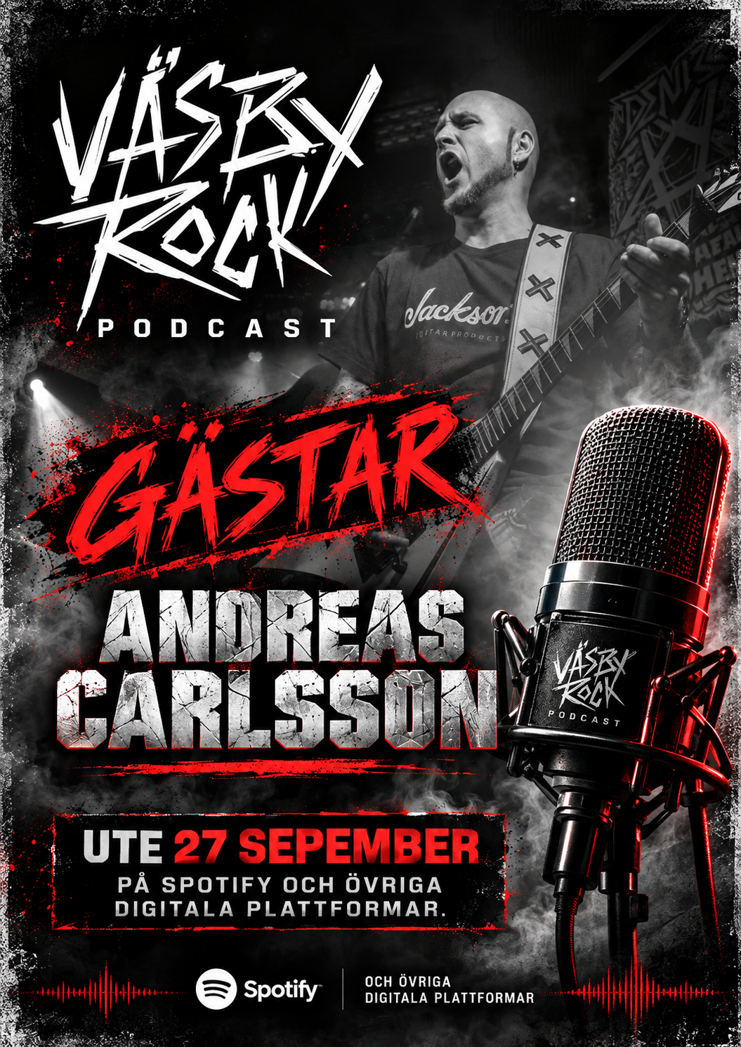 ANDREAS CARLSSON RETURNS TO VÄSBY ROCK PODCAST!